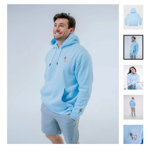 Goat USA light blue hoodie - Picture 7 of 9